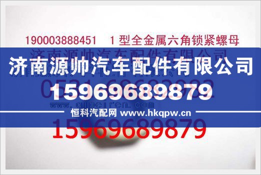 重汽豪沃2型全金属六角锁紧螺母190003888451/190003888451