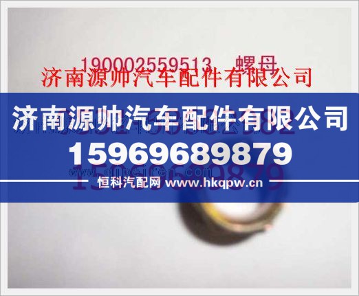190003559513,重汽豪沃联管螺母190003559513,济南源帅汽车配件有限公司