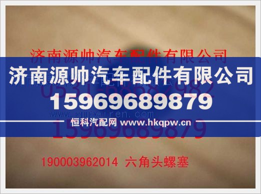 重汽豪沃六角头螺塞190003962014图1