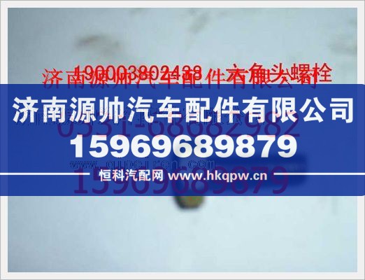 重汽豪沃六角头螺栓190003802438/190003802438