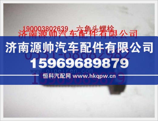 重汽豪沃六角头螺栓190003802639/190003802639