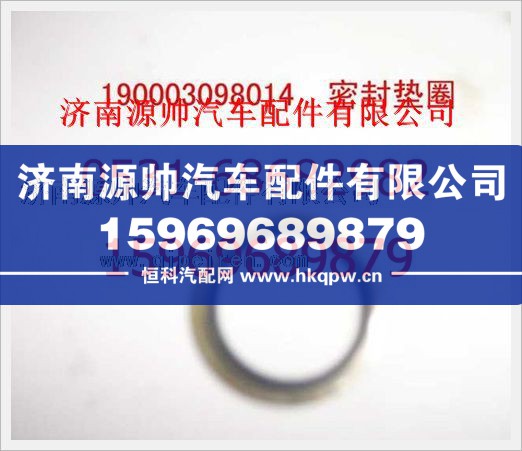 重汽豪沃密封垫圈190003098014图1