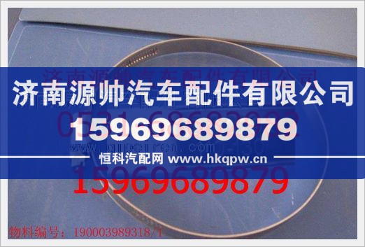 重汽豪沃软管卡箍190003989318图1