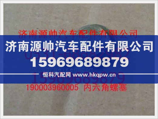 重汽豪沃圆柱头内六角螺塞190003960005/190003960005