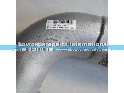 wg9725547081,howo380排气软管,济南冠泽卡车配件营销中心