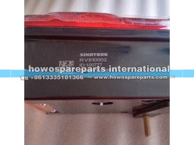 WG9925810002,重汽豪沃T7后尾灯总成右,济南冠泽卡车配件营销中心