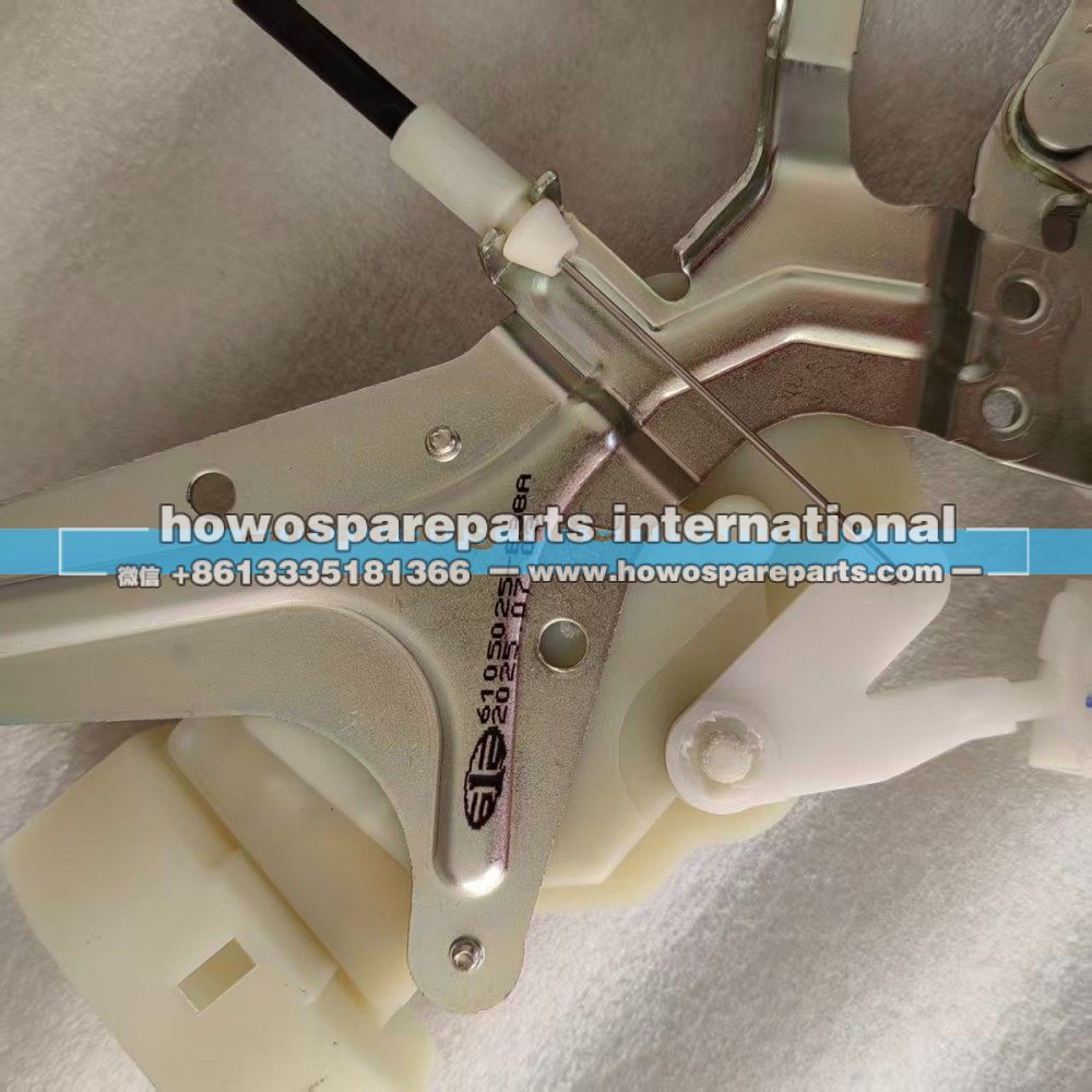 6105025-E98A,一汽解放左前门电动锁体总成,济南冠泽卡车配件营销中心