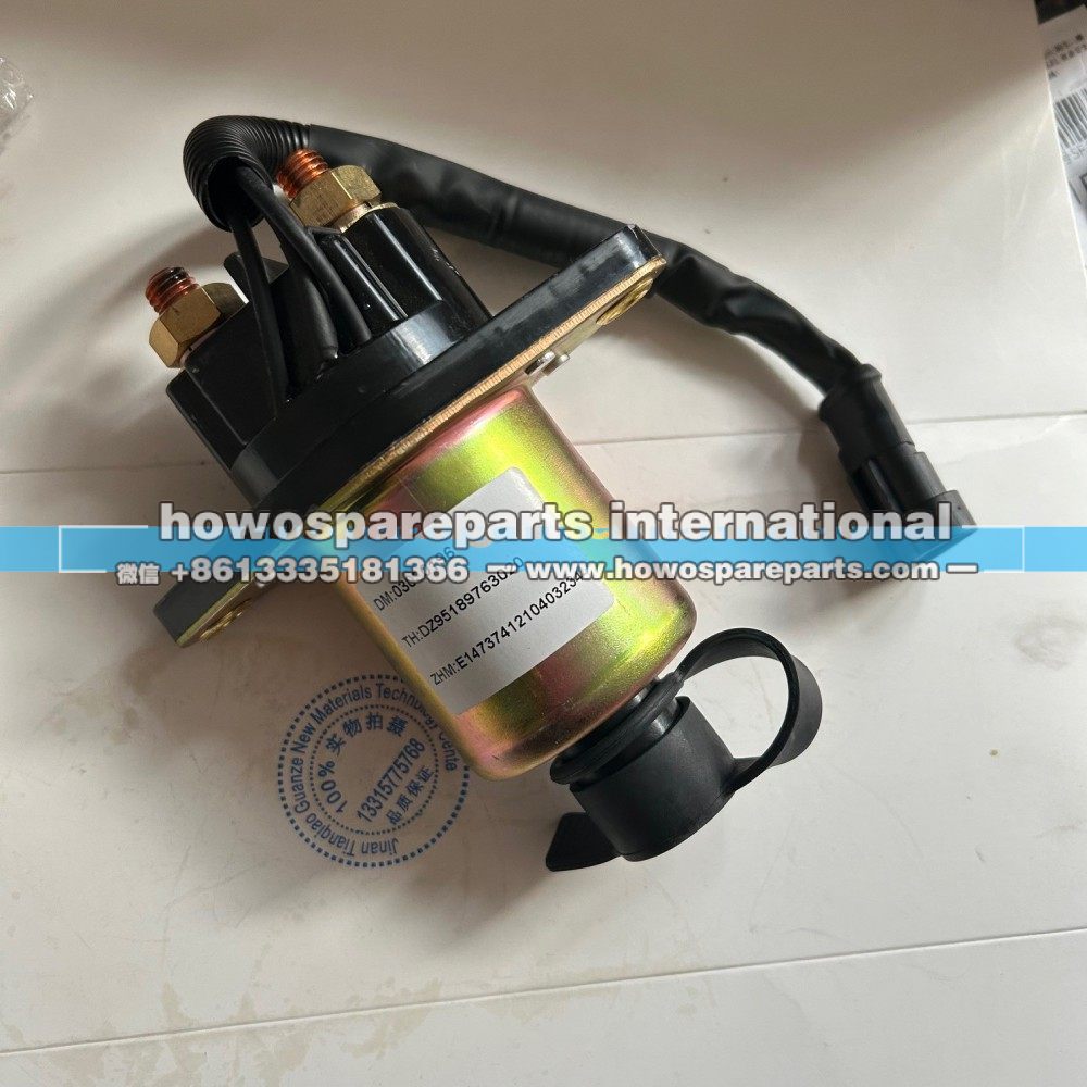 DZ95189763020,陕汽X3000电磁式电源总开关,济南冠泽卡车配件营销中心