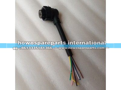 DZ95189811211+001,陕汽X3000后尾灯插头,济南冠泽卡车配件营销中心