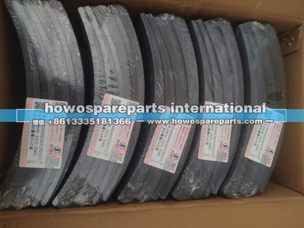 DZ9112340063,陕汽M3000原厂刹车片,济南冠泽卡车配件营销中心