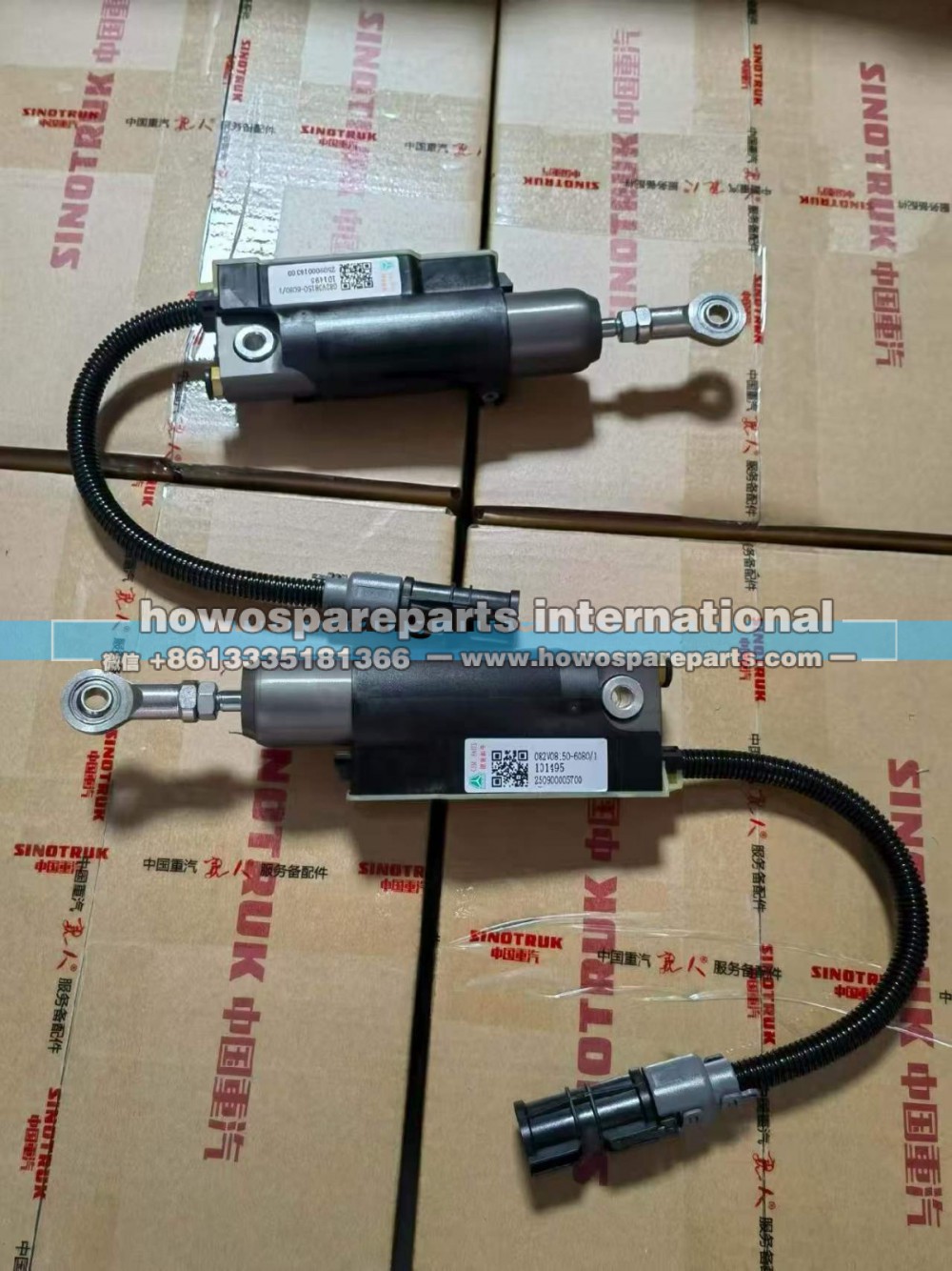 082V08150-6080,重汽曼发动机 EGR阀助力缸 3圆插带线国六发动机,济南冠泽卡车配件营销中心