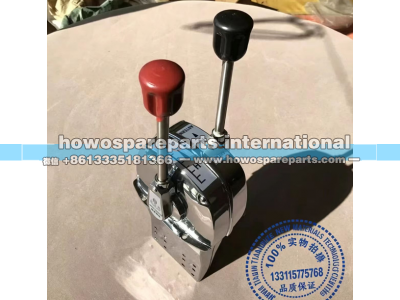 ,HOWO371 搅拌车用船用换挡器总成 日式双柄油门控制器,济南冠泽卡车配件营销中心