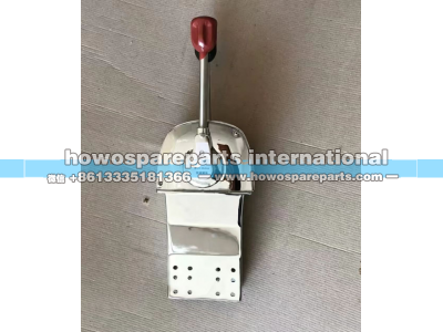 ,HOWO371 搅拌车用船用换挡器总成 日式双柄油门控制器,济南冠泽卡车配件营销中心