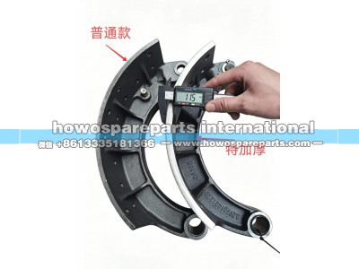 AZ9231340100,宽体制动器制动蹄带衬片总成,济南冠泽卡车配件营销中心