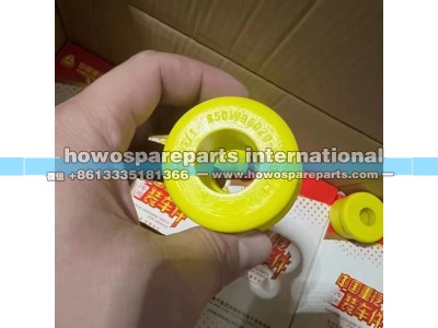 AZ16D444000084,液压锁衬套重汽汕德卡稳定杆胶套 黄色,济南冠泽卡车配件营销中心