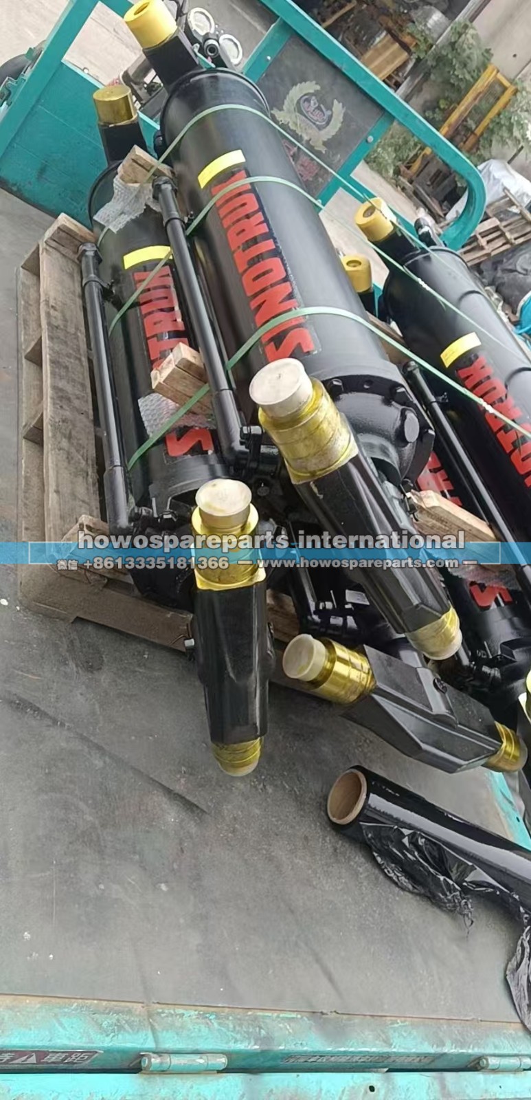 3TG-F132X4140W,重汽自卸车液压油缸,济南冠泽卡车配件营销中心