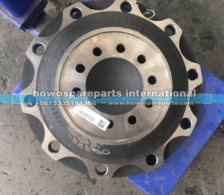 WG4005415353,法兰总成铝合金钢圈,济南冠泽卡车配件营销中心
