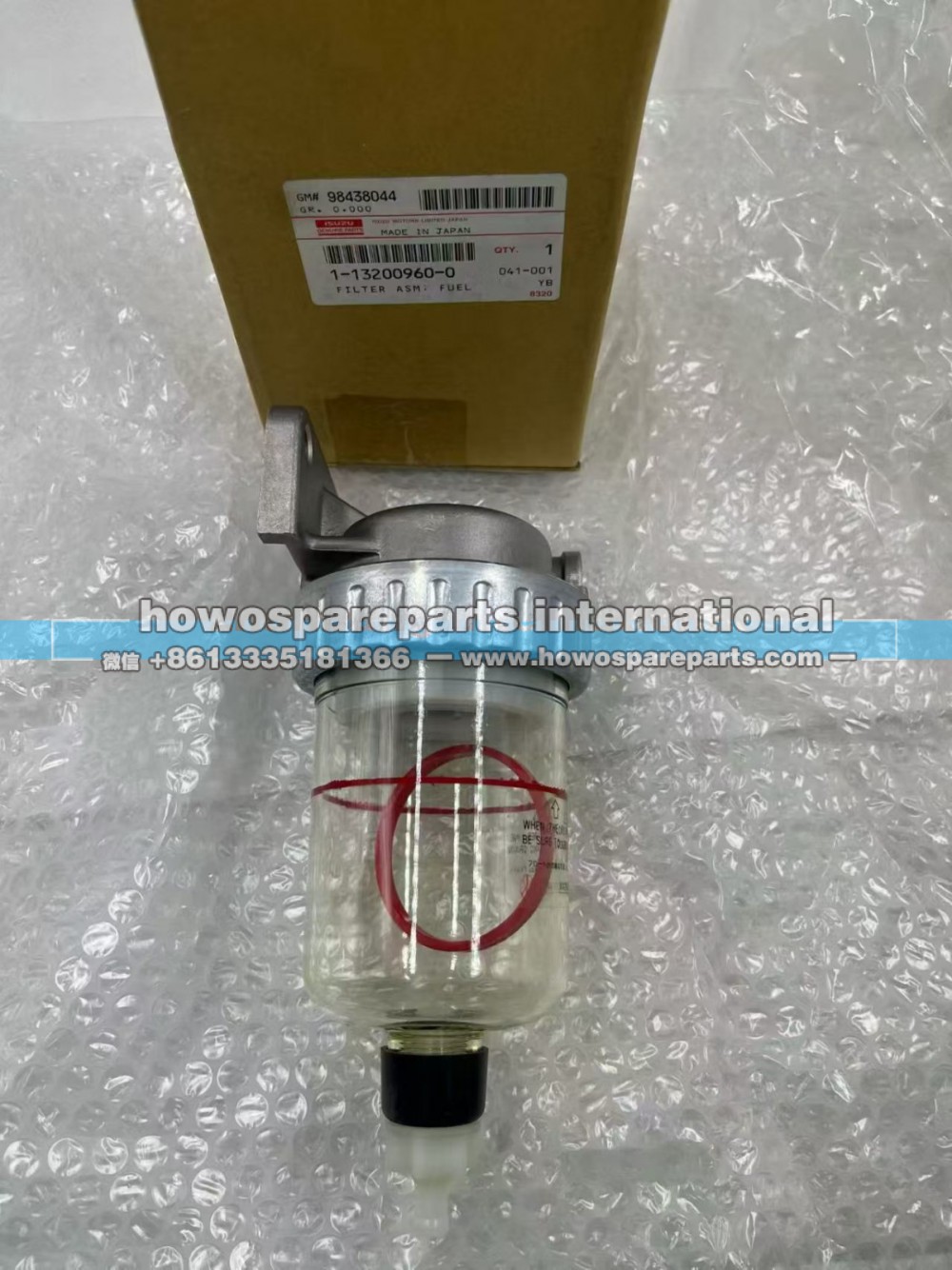 ,五十铃6WG1原装油水分离器,济南冠泽卡车配件营销中心