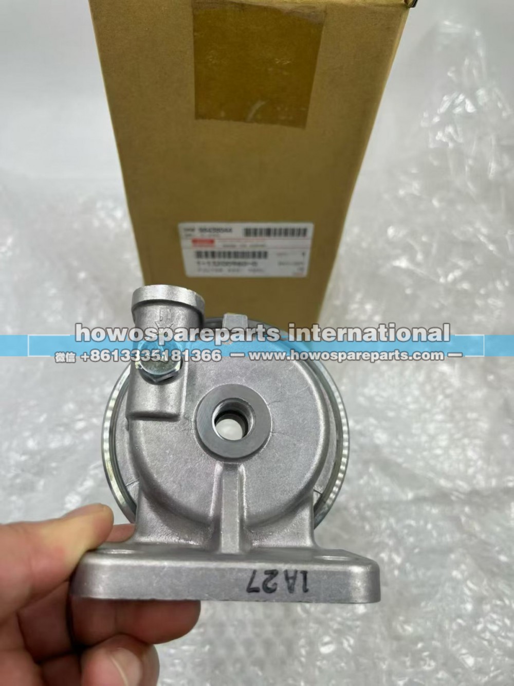 ,五十铃6WG1原装油水分离器,济南冠泽卡车配件营销中心