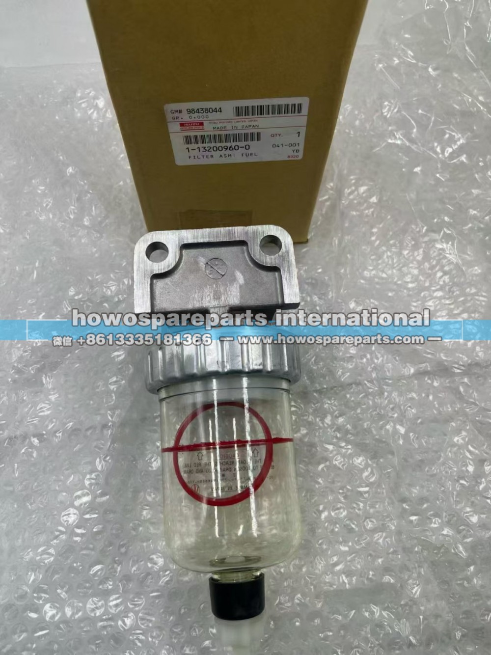 ,五十铃6WG1原装油水分离器,济南冠泽卡车配件营销中心