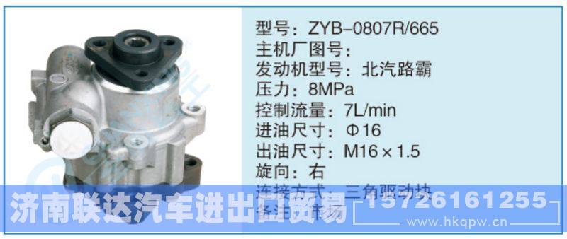 ZYB-0807R-665小車轉向泵系列/ZYB-0807R-665