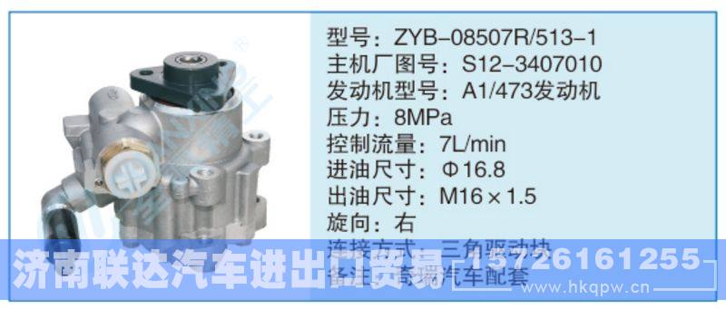 ZYB-08507R-513-1,S12-3407010小車轉(zhuǎn)向泵系列/ZYB-08507R-513-1,S12-3407010