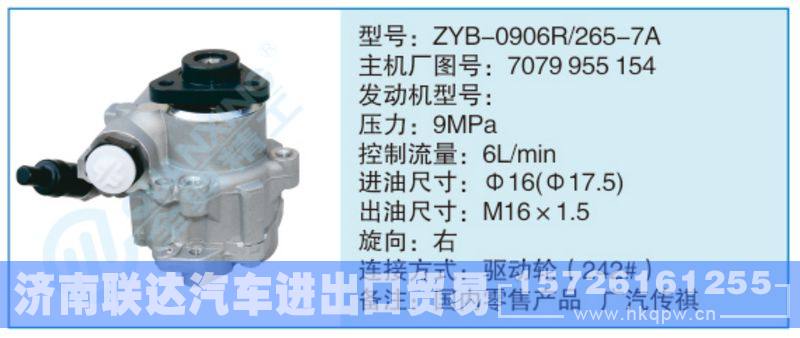 ZYB-0906R-265-7A,7079955154小車轉(zhuǎn)向泵系列/ZYB-0906R-265-7A,7079955154