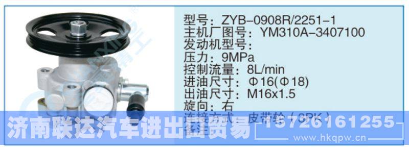 ZYB-0908R-2251-1,YM310A-3407100小車(chē)轉(zhuǎn)向泵系列/ZYB-0908R-2251-1,YM310A-3407100