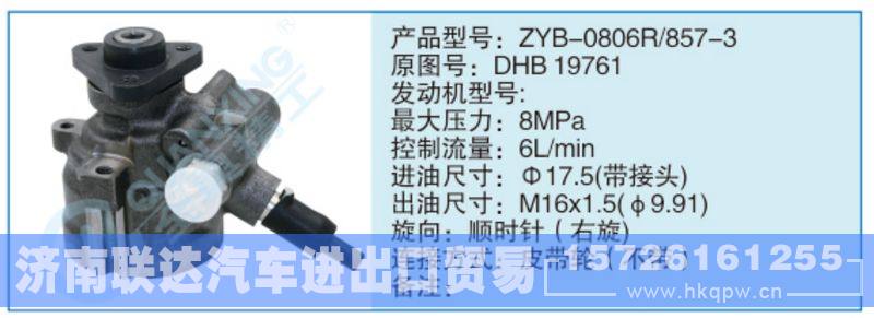 ZYB-0806R-857-3,DHB19761小車轉(zhuǎn)向泵系列/ZYB-0806R-857-3,DHB19761