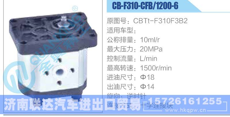 CB-F310-CFB-1200-6,CBTt-F310F3B2齿轮泵