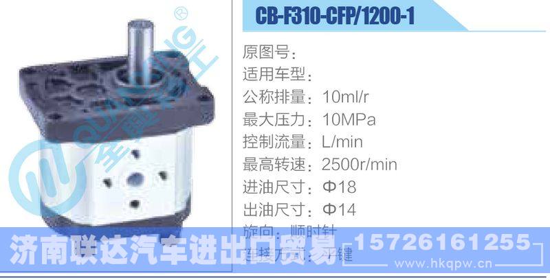 CB-F310-CFP-1200-1齿轮泵