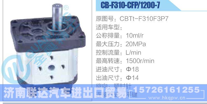 CB-F310-CFP-1200-7,CBTt-F310F3P7齒輪泵/CB-F310-CFP-1200-7,CBTt-F310F3P7