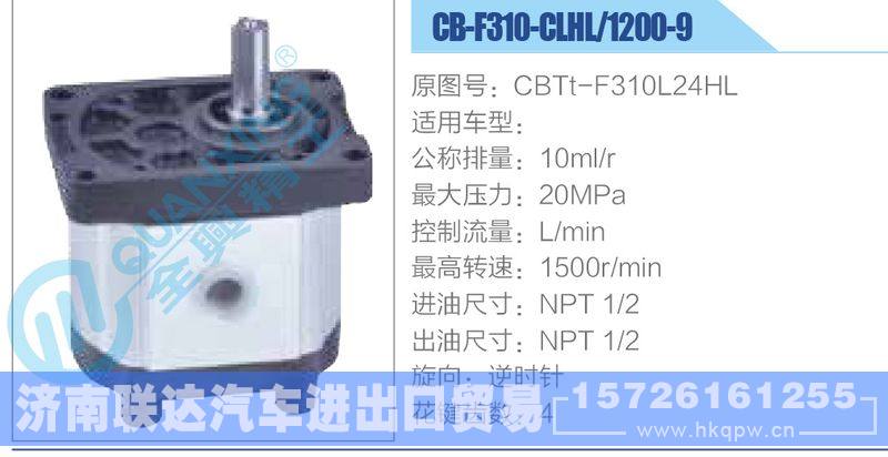 CB-F310-CLHL-1200-9,CBTt-F310L24HL齒輪泵/CB-F310-CLHL-1200-9,CBTt-F310L24HL