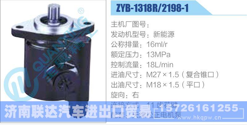 ZYB-1318R-2198-1,新能源动力转向助力泵，叶片泵/ZYB-1318R-2198-1,新能源