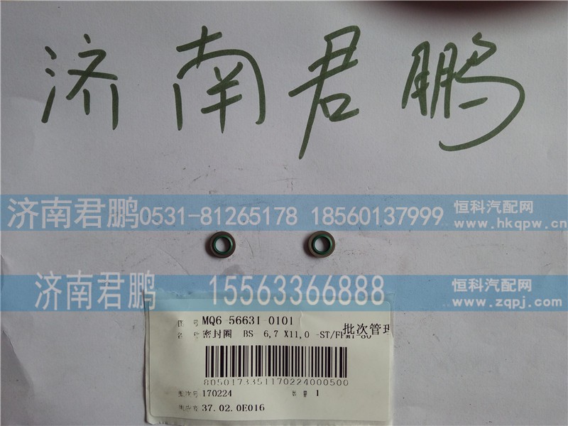 济南君鹏供应MQ6-56631 0101密封圈