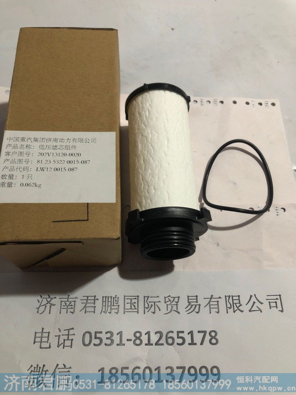济南君鹏供应202V13120-0020低压滤芯组件