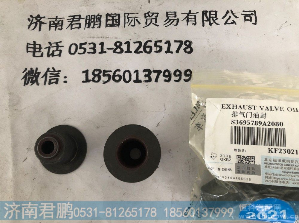 济南君鹏供应S3695789A2080排气门油封