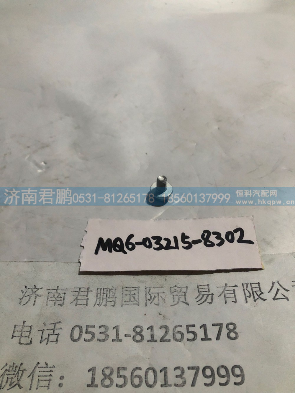 济南君鹏供应MQ6-03215-8302六角头螺栓