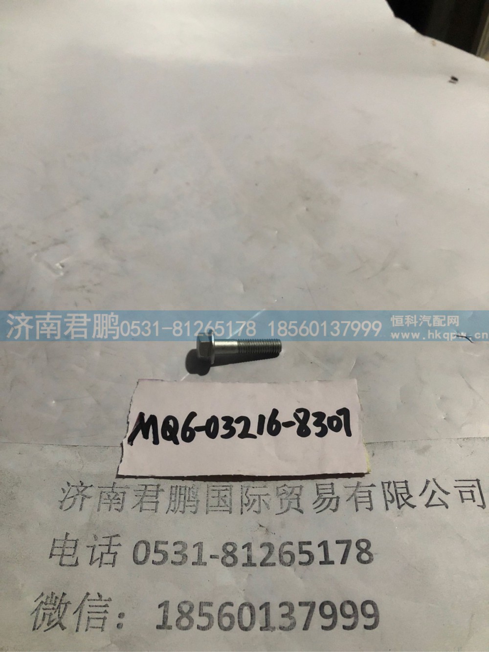 济南君鹏供应MQ6-03216-8307六角法兰面螺栓