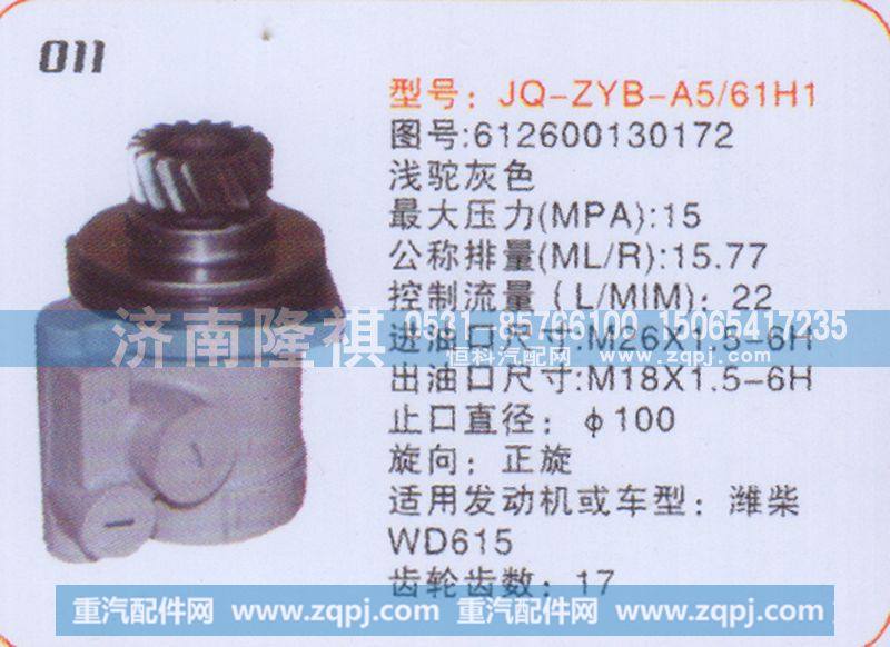 612600130172,转向泵,济南隆祺工贸有限公司