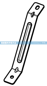 DZ15221230035翼子板支撑支架，M3000高顶驾驶室内外饰件【南极圈内外饰大全】/DZ15221230035