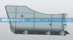 DZ15221230418右前翼子板-M，M3000高顶驾驶室内外饰件【南极圈内外饰大全】/DZ15221230418