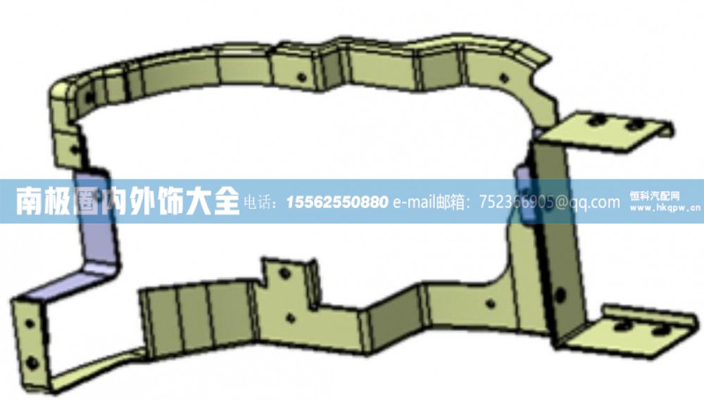 LG1611240004,LG1611240004窄体保险杠右支架,南极圈内外饰大全