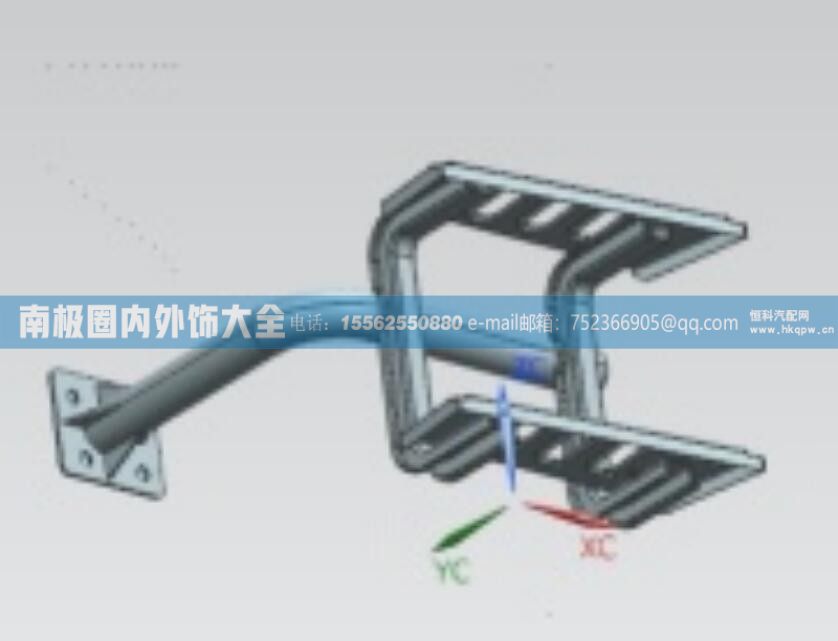 100514000397左侧一、二级踏步骨架总成 芜湖联合卡车内外饰件【南极圈内外饰大全】/100514000397