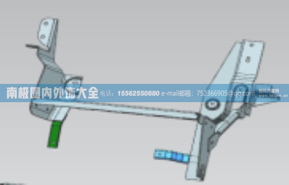 100514000399左侧三级踏步骨架总成 芜湖联合卡车内外饰件【南极圈内外饰大全】/100514000399