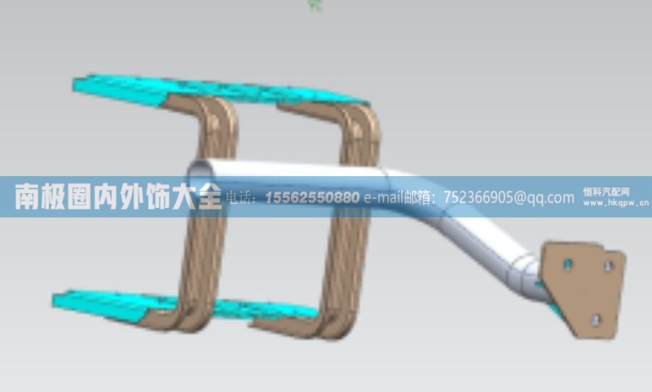 100514000436国六左侧一二级踏步骨架总成 芜湖联合卡车内外饰件【南极圈内外饰大全】/100514000436