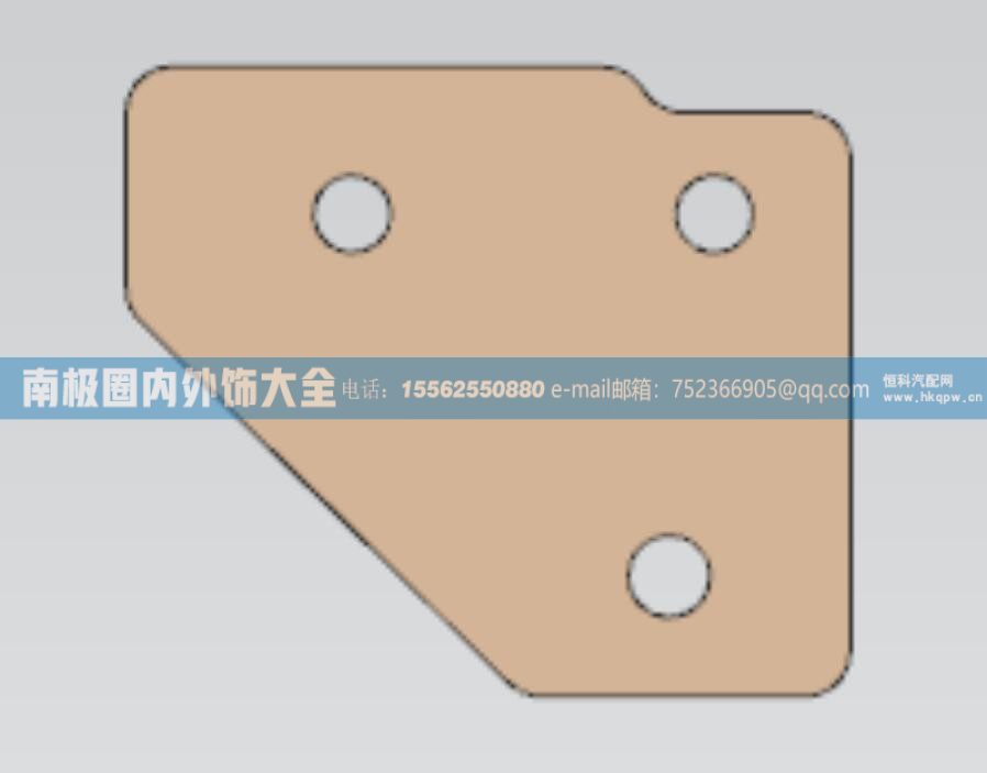 100514000437-2国六右侧一二级踏步安装板 芜湖联合卡车内外饰件【南极圈内外饰大全】/100514000437-2