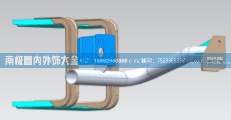 100514000437国六右侧一二级踏步骨架总成 芜湖联合卡车内外饰件【南极圈内外饰大全】/100514000437