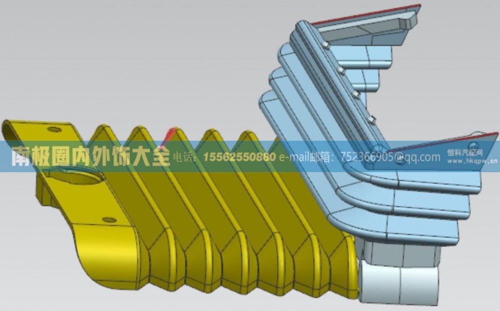 810W46113-0113/1转向管柱前部遮挡帘 汕德卡C7H驾驶室内外饰件【南极圈内外饰大全】/810W46113-0113/1