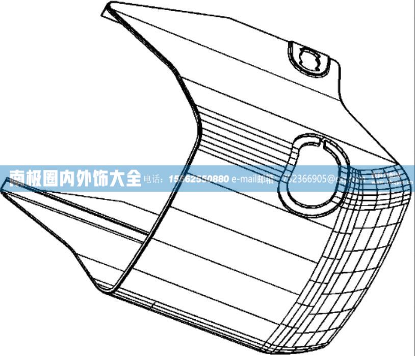 810W46113-0114/1轉(zhuǎn)向管柱裝飾罩（下底部） 汕德卡C7H駕駛室內(nèi)外飾件【南極圈內(nèi)外飾大全】/810W46113-0114/1